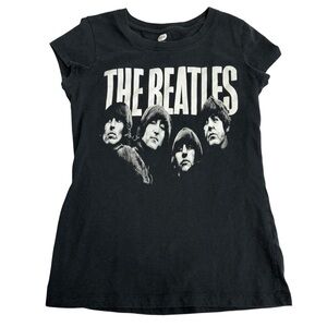 The Beatles black graphic tee
